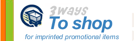 <Shop 3 ways for promotional items>